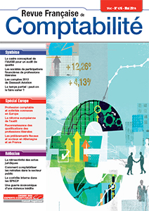 RFC N° 476 - Revue française de la comptabilité - Mai 2014 - Dossier Europe