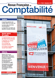 RFC N° 482 - Revue française de la comptabilité - Décembre 2014 - Spécial Congrès