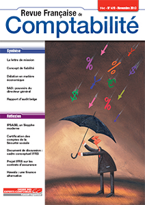 RFC N° 470 - Revue française de la comptabilité - Novembre 2013