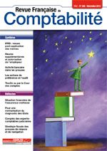 RFC N° 459 - Revue française de la comptabilité - Novembre 2012