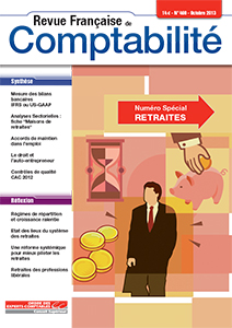 RFC N° 469 - Revue française de la comptabilité - Octobre 2013