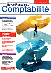 RFC N° 487 - Revue française de la comptabilité - Mai 2015 - Dossier : financement des entreprises