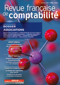 RFC N° 513 - Revue Française de Comptabilité - Octobre 2017 - Dossier : Associations