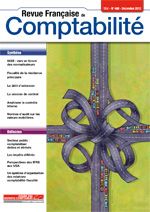 RFC N° 460 - Revue française de la comptabilité - Décembre 2012